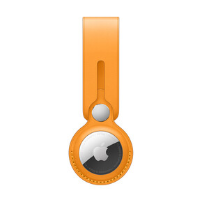 Apple AirTag Anhänger aus Leder, california poppy&amp;gt;