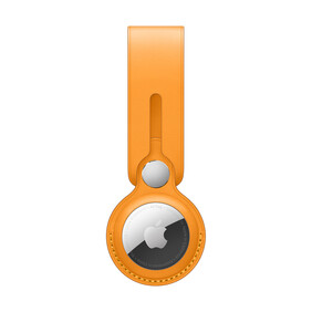 Apple AirTag Anhänger aus Leder, california poppy&amp;gt;