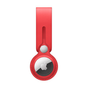 Apple AirTag Anhänger aus Leder, (PRODUCT)RED&amp;gt;