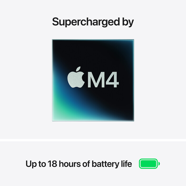 MacBook Air 13" mit M4 Chip, 10-Core CPU und 8-Core GPU, 16GB, 256GB SSD, himmelblau>