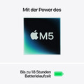 15" MacBook Air: Apple M5 Chip mit 10‑Core CPU und 10‑Core GPU, 512 GB SSD - Himmelblau