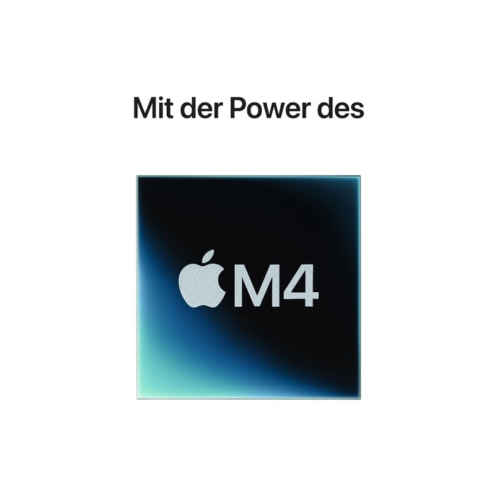 Mac mini: Apple M4 Chip mit 10‑Core CPU und 10‑Core GPU, 256 GB SSD - Silber
