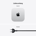 Mac mini: Apple M4 Chip mit 10‑Core CPU und 10‑Core GPU, 256 GB SSD - Silber