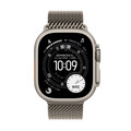Apple Watch Ultra 3 GPS + Cellular, 49 mm Titangehäuse Natur, Milanaise Armband Titan Natur - Small