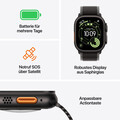 Apple Watch Ultra 3 GPS + Cellular, 49 mm Titangehäuse Natur, Ocean Armband Maritimblau