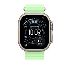 49 mm Ocean Armband Neongrün - Titan Natur