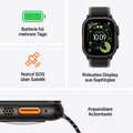 Apple Watch Ultra 3 GPS + Cellular, 49 mm Titangehäuse Schwarz, Alpine Loop Schwarz - Small