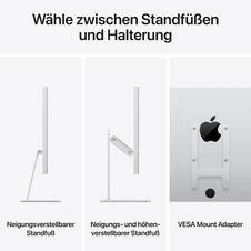 Studio Display – Nanotexturglas – neigungs­- und höhen­verstellbarer Standfuß