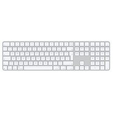 Magic Keyboard mit Touch ID und Ziffern­block für Mac Modelle mit Apple Chip Chip – Deutsch – Weiße Tasten