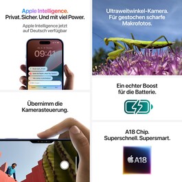 iPhone 16 Plus 128 GB Schwarz 