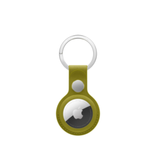 AirTag Feingewebe Schlüsselanhänger – Chartreuse